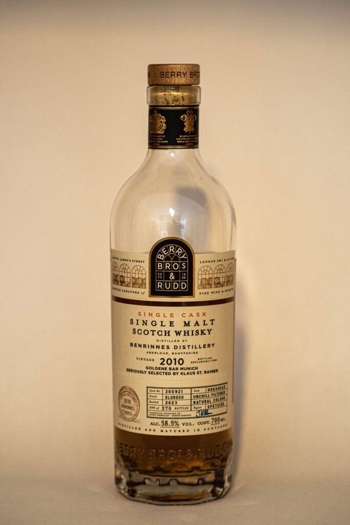 Für seinen Whisky durfte sich Klaus St. Rainer durch die Fässer bei Berry Bros & Rudd in London kosten