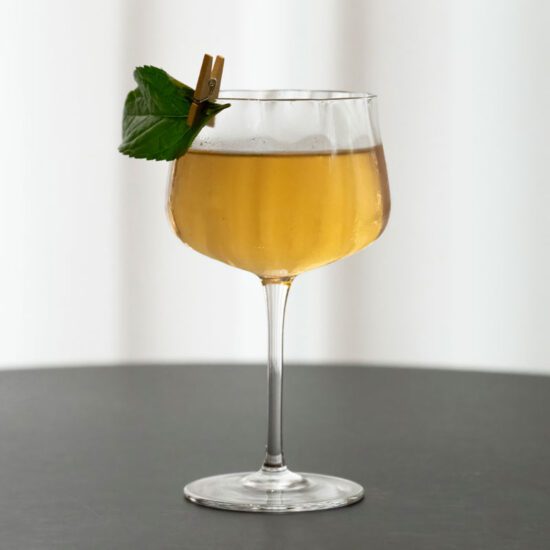 Mit seinem Cocktail „Immerfort“ sicherte sich Robin Lühert die Sonderkategorie „Gin“ der Made in GSA Competition 2023